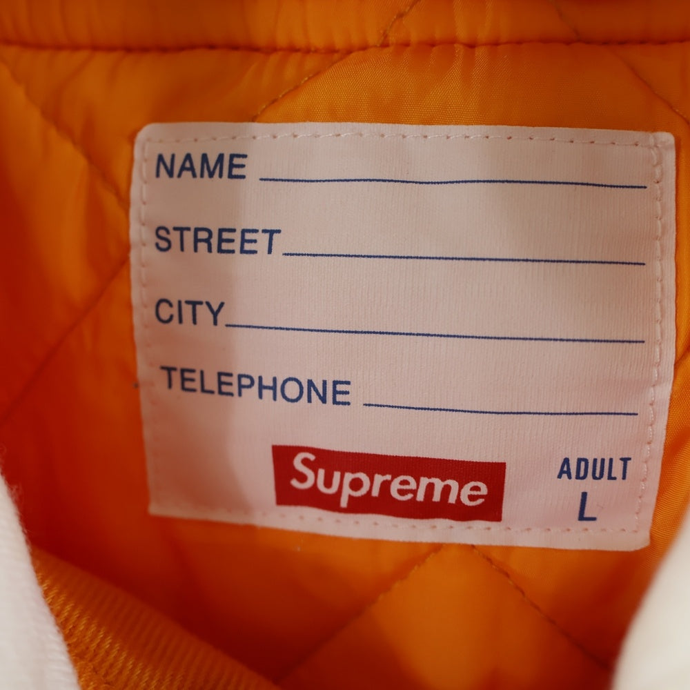 SUPREME(シュプリーム) 22SS Hooded Twill Varsity Jacket フーデッド