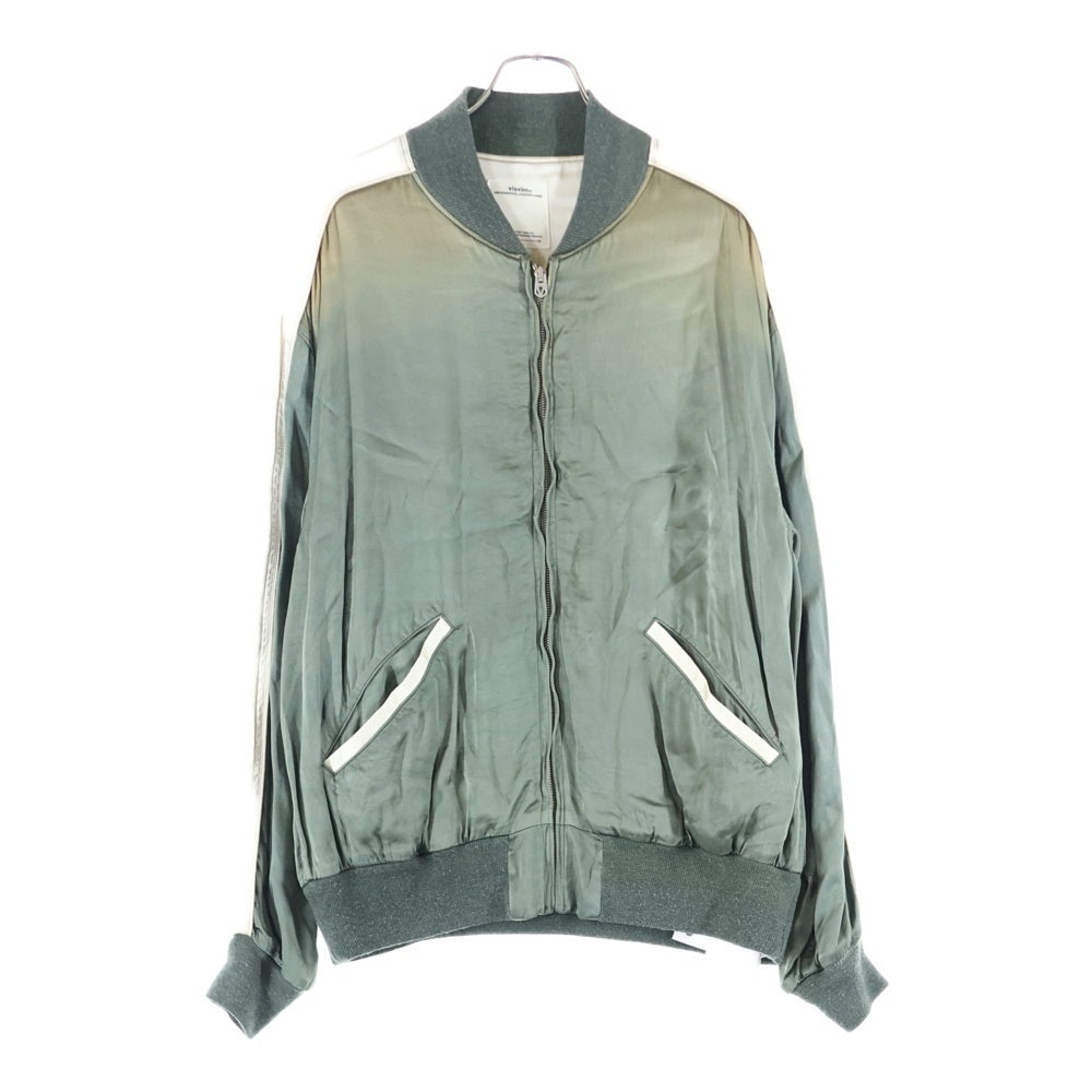VISVIM(ヴィスヴィム) 21SS DOUGLAS JKT ダグラス レーヨン サテン ジップアップ スカジャン ジャケット グリーン 0121105013021