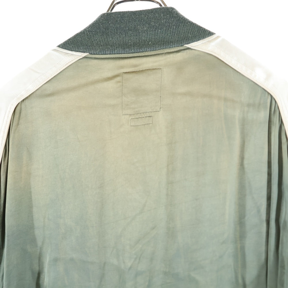 VISVIM(ヴィスヴィム) 21SS DOUGLAS JKT ダグラス レーヨン サテン ジップアップ スカジャン ジャケット グリーン 0121105013021