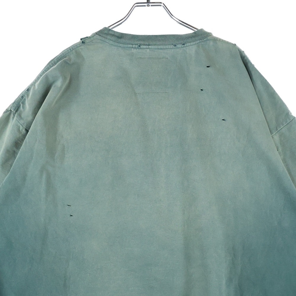 MAISON MIHARAYASUHIRO(メゾンミハラヤスヒロ) 25AW SUN FADED TEE サン フェード 半袖 カットソー グリーン A15TS621