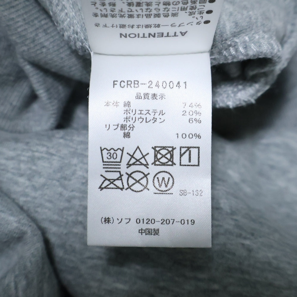 F.C.R.B(エフシーアールビー) 24SS TECH SWEAT S/S TEAM CREWNECK BAGGY TOP テック スウェット ショートスリーブ バギー クルーネック半袖Tシャツ FCRB-240041