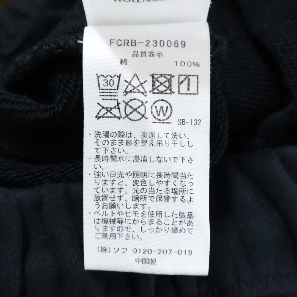 F.C.R.B./F.C.Real Bristol/FCRB(エフシーアールビー/エフシーレアルブリストル) 23SS EMBLEM SWEAT PANTS エンブレム イージースウェットジョガーパンツ ブラック FCRB-230069