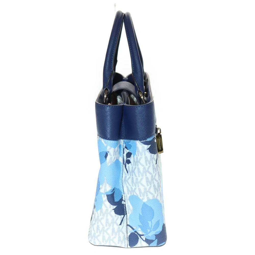 MICHAEL KORS(マイケルコース) フラワープリント 2WAY ハンド ショルダー ブルー レディース