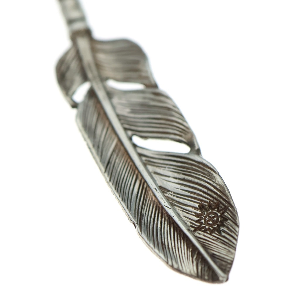 REDMAN(レッドマン) メタル付き中フェザー右向き ネックレストップ シルバー RM-103-R-SM