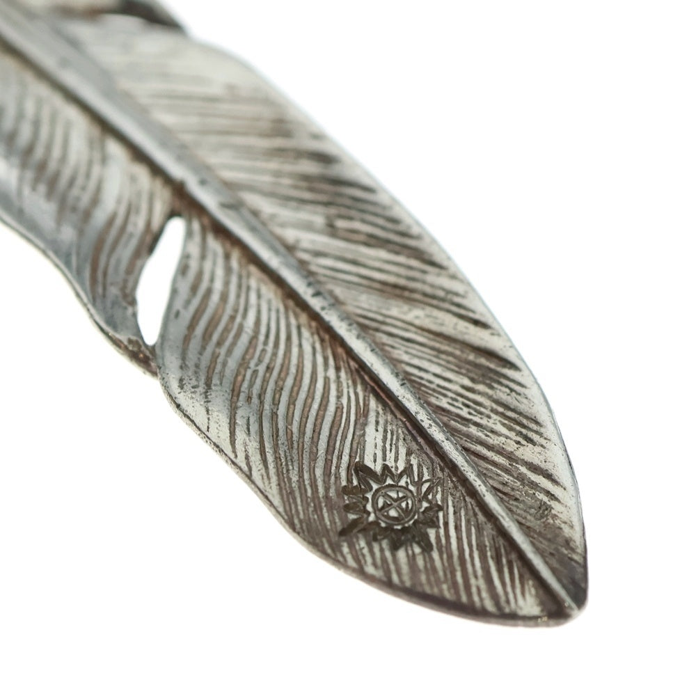 REDMAN(レッドマン) 大フェザー左向き ネックレストップ シルバー RM-104-L-SV