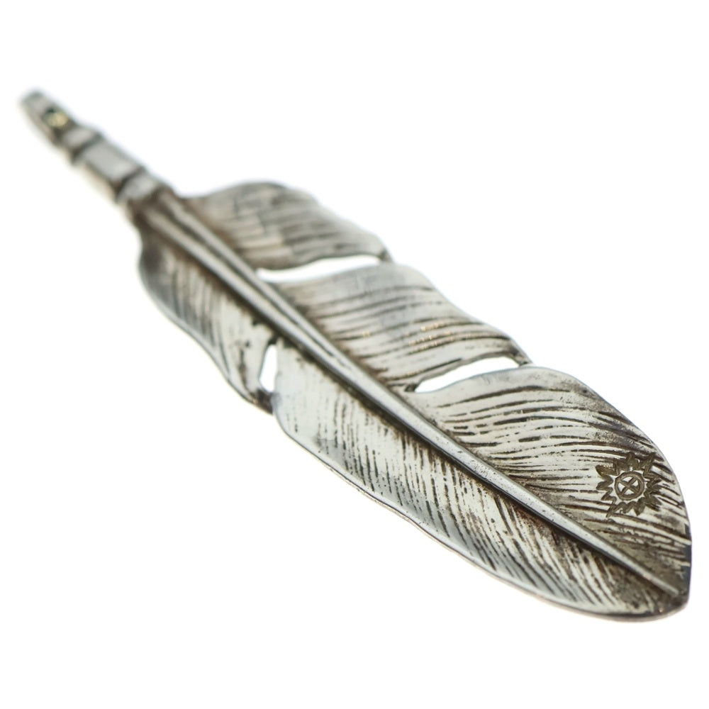 REDMAN(レッドマン) 大フェザー右向き ネックレストップ シルバー RM-104-L-SV