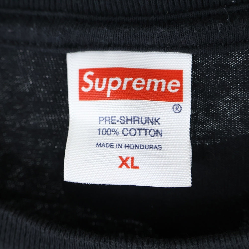 SUPREME(シュプリーム) 24AW ×THRASHER Cross Tee スラッシャー クロス クルーネック半袖Tシャツ カットソー ブラック