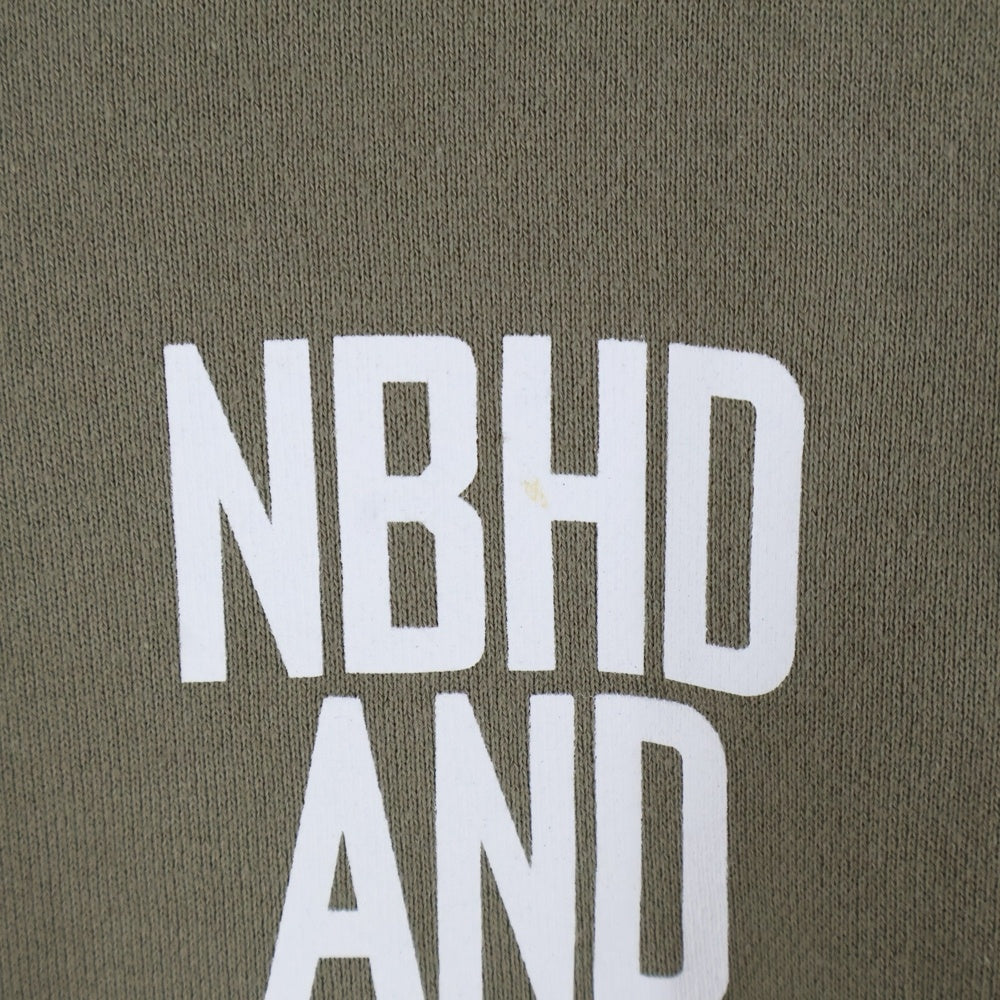 NEIGHBORHOOD(ネイバーフッド) 23SS ×WIND AND SEA SWEATSHIRT LS ウィンダンシー クルーネックスウェットトレーナー ロングスリーブ カーキ 231UWWSN-CSM01S