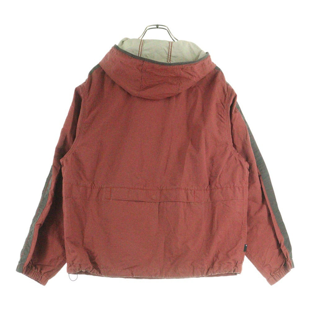 THISISNEVERTHAT(ディスイズネバーザット) ANORAK JACKET ロゴ刺繍 ナイロン アノラックジャケット レッド TN243WOWLS06