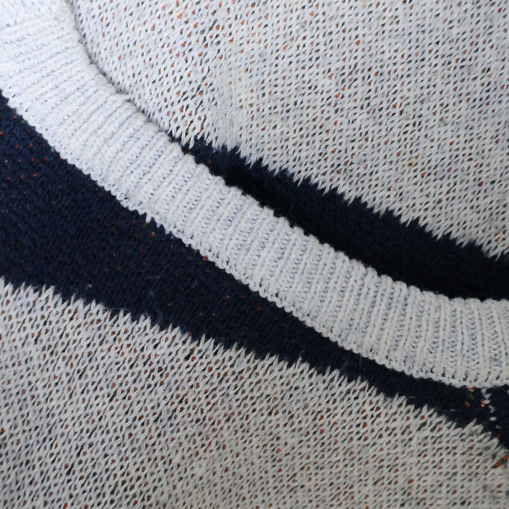 Dime(ダイム) BOVINE WOOL KNIT ボバイン アクリルウールニット セーター ネイビー/グレー