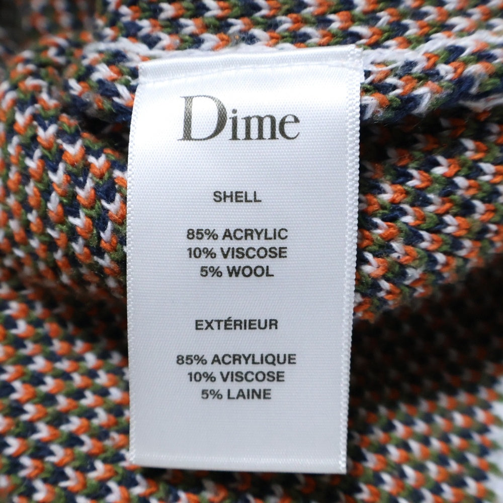 Dime(ダイム) BOVINE WOOL KNIT ボバイン アクリルウールニット セーター ネイビー/グレー
