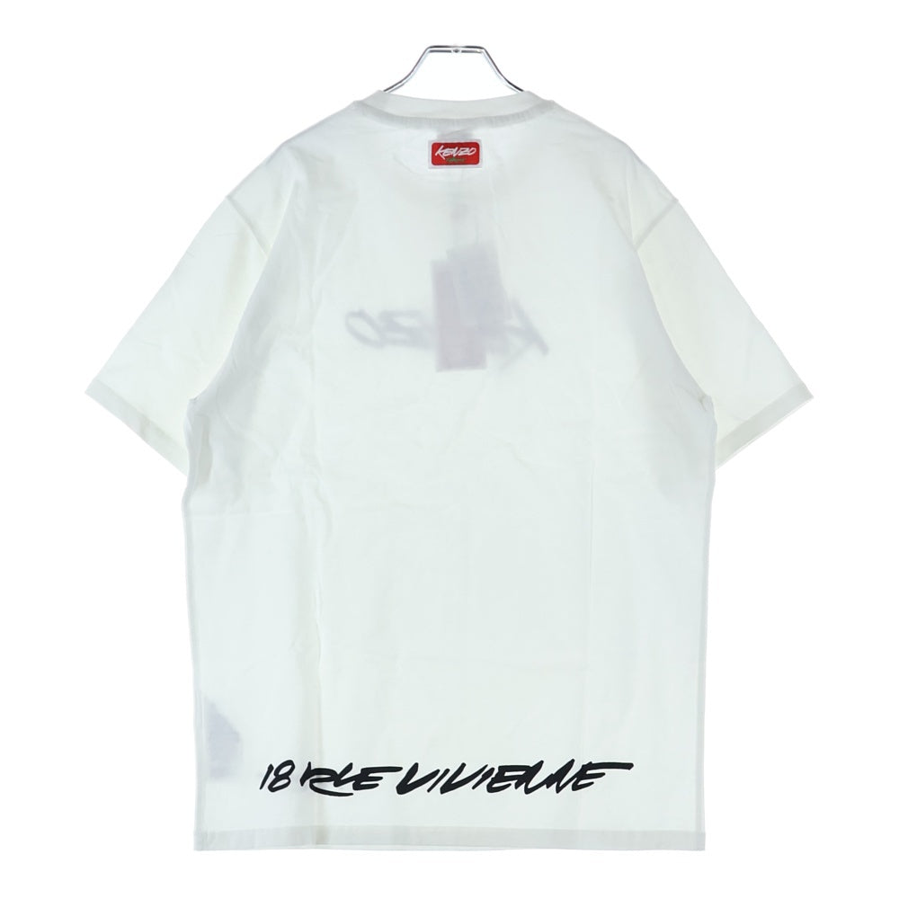 KENZO(ケンゾー) ×FUTURA 2000' CLASSIC T-SHIRT フロントロゴデザイン クラシック クルーネック カットソー 半袖Tシャツ ホワイト FF65TS2524SG