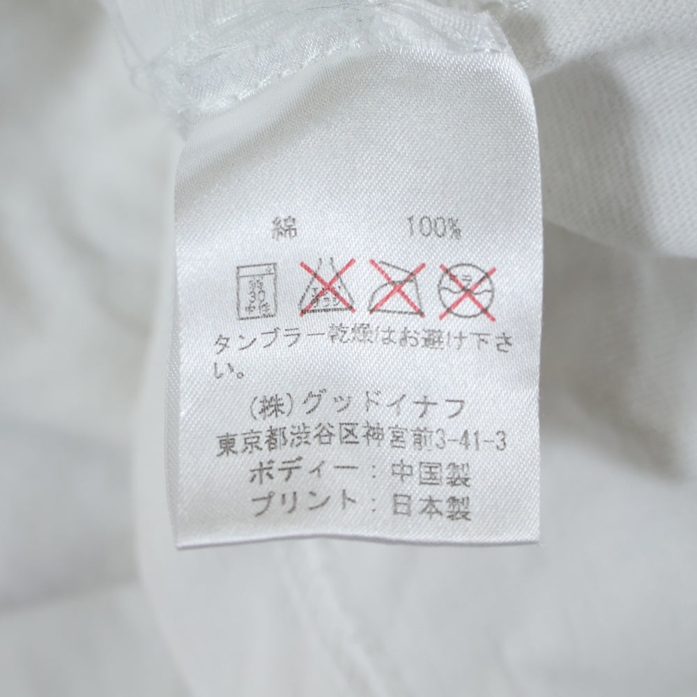 GOODENOUGH(グッドイナフ) 16SS G FLOWER TEE ロゴデザイン 両面プリント クルーネック カットソー 半袖Tシャツ ホワイト