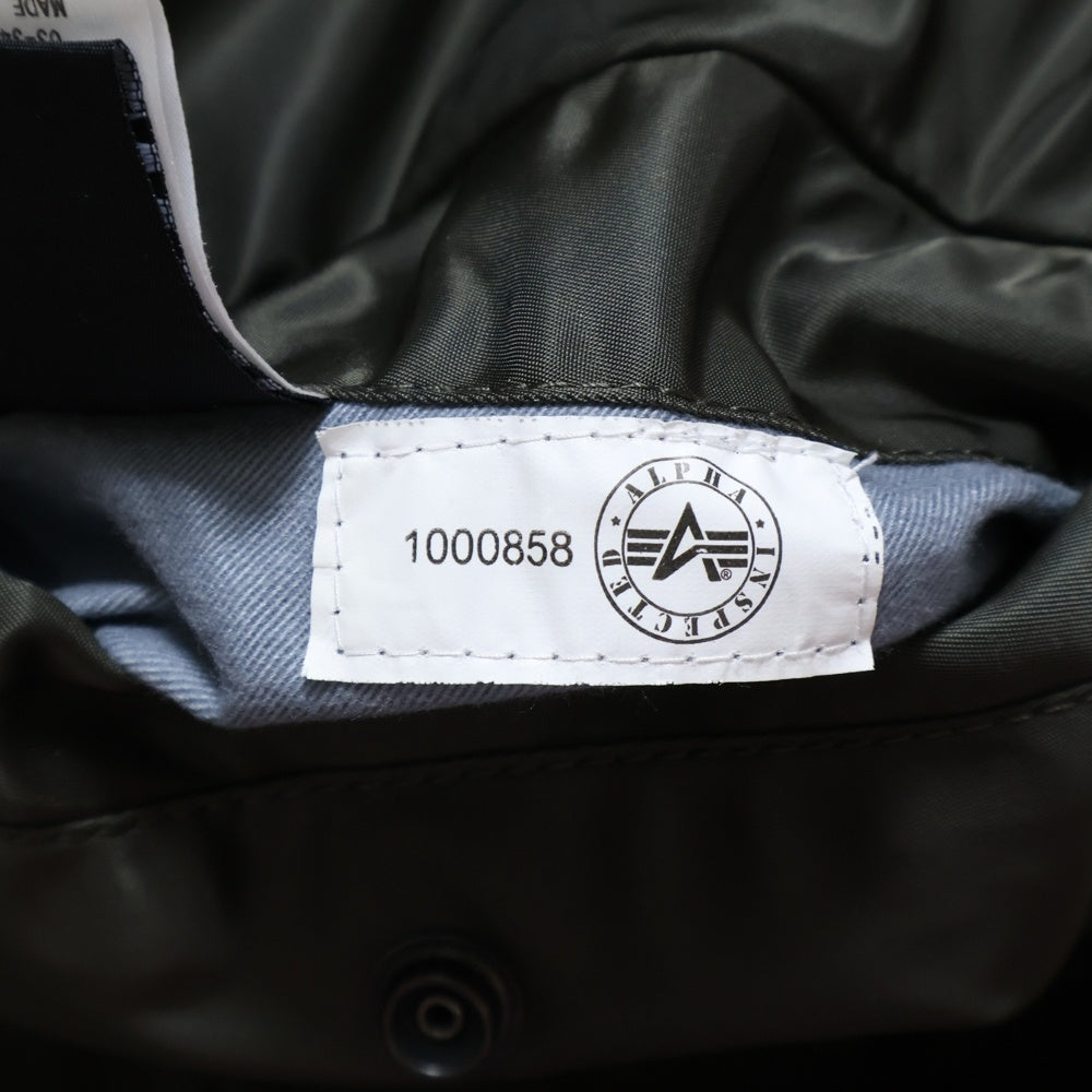 ALPHA INDUSTRIES(アルファ インダストリーズ) ×UNIFORM EXPERIMENT TIGHT FIT MA-1 ユニフォーム エクスペリメント タイトフィット エムエーワン ジャケット UE-091080