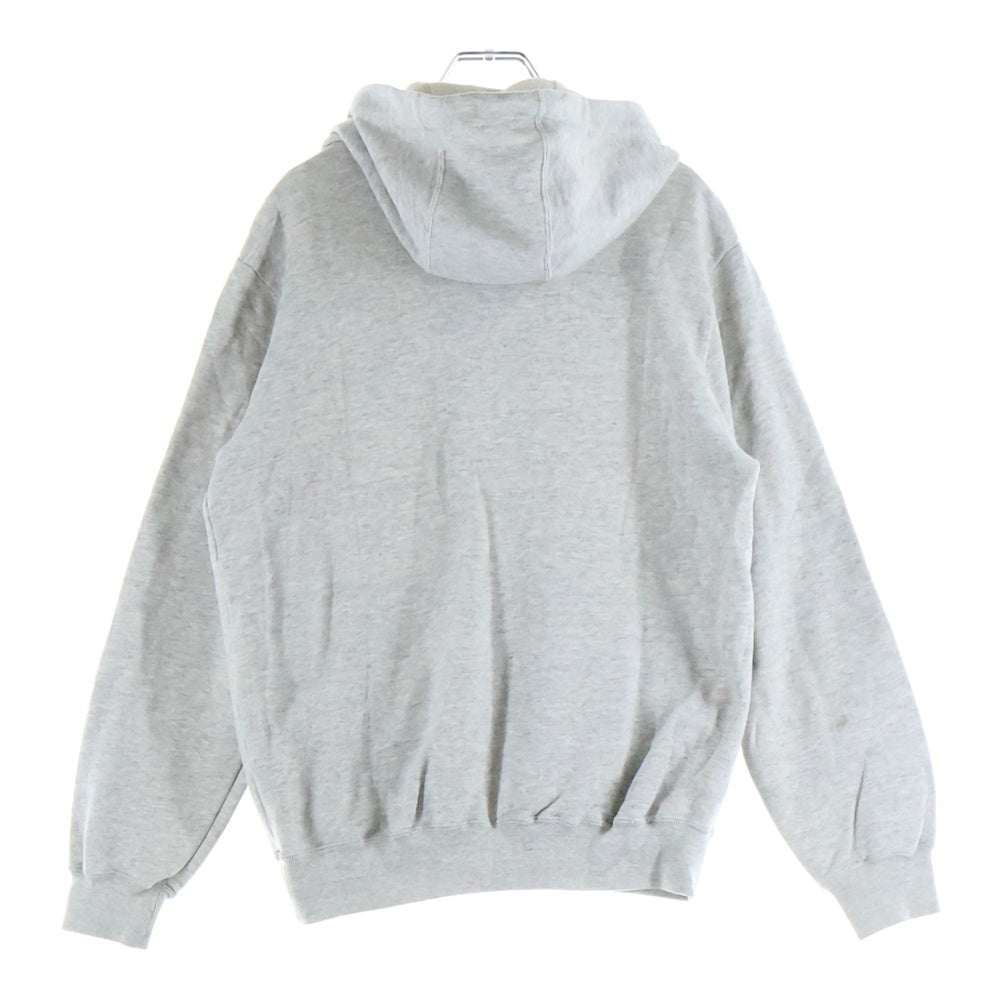 adidas(アディダス) フロントロゴデザイン カンガルーポケット フーデッド スウェット パーカー グレー ACB-252