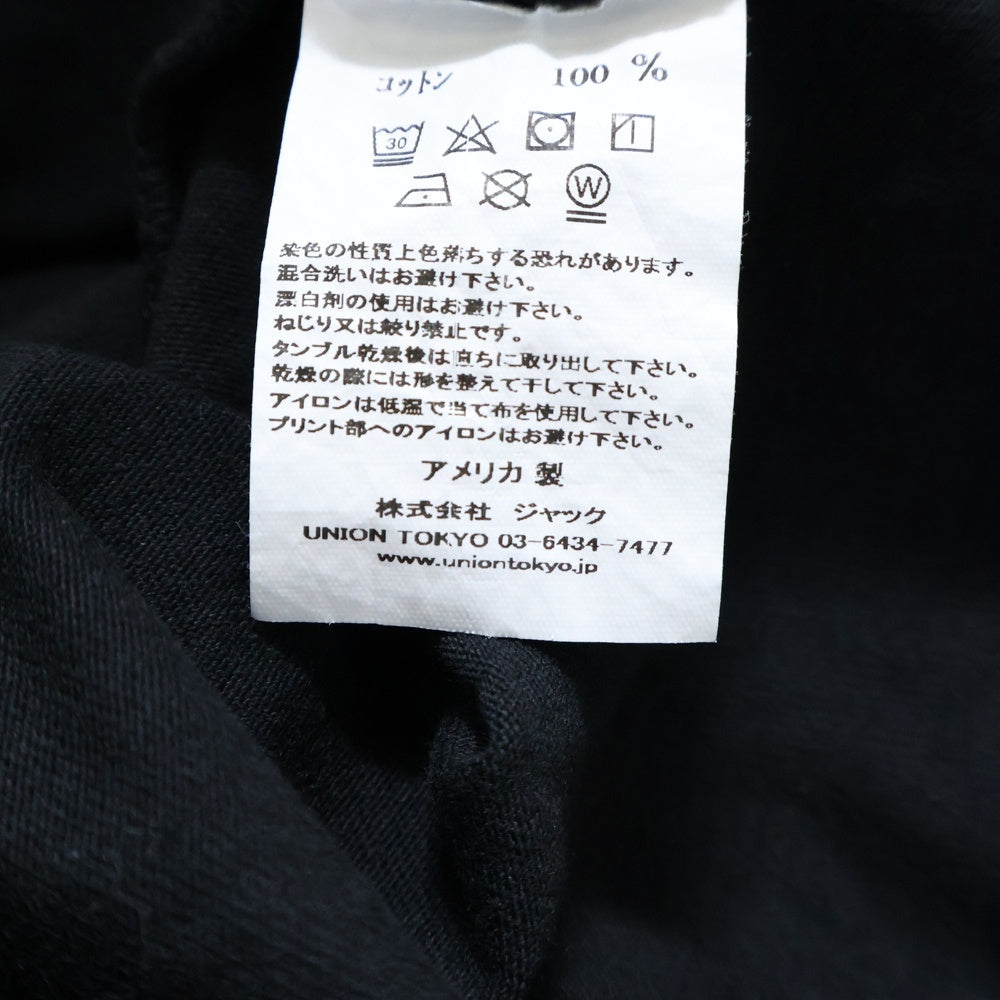 UNION(ユニオン) GEORGE CLINTON ジョージ クリントン クルーネック カットソー 半袖Tシャツ ブラック