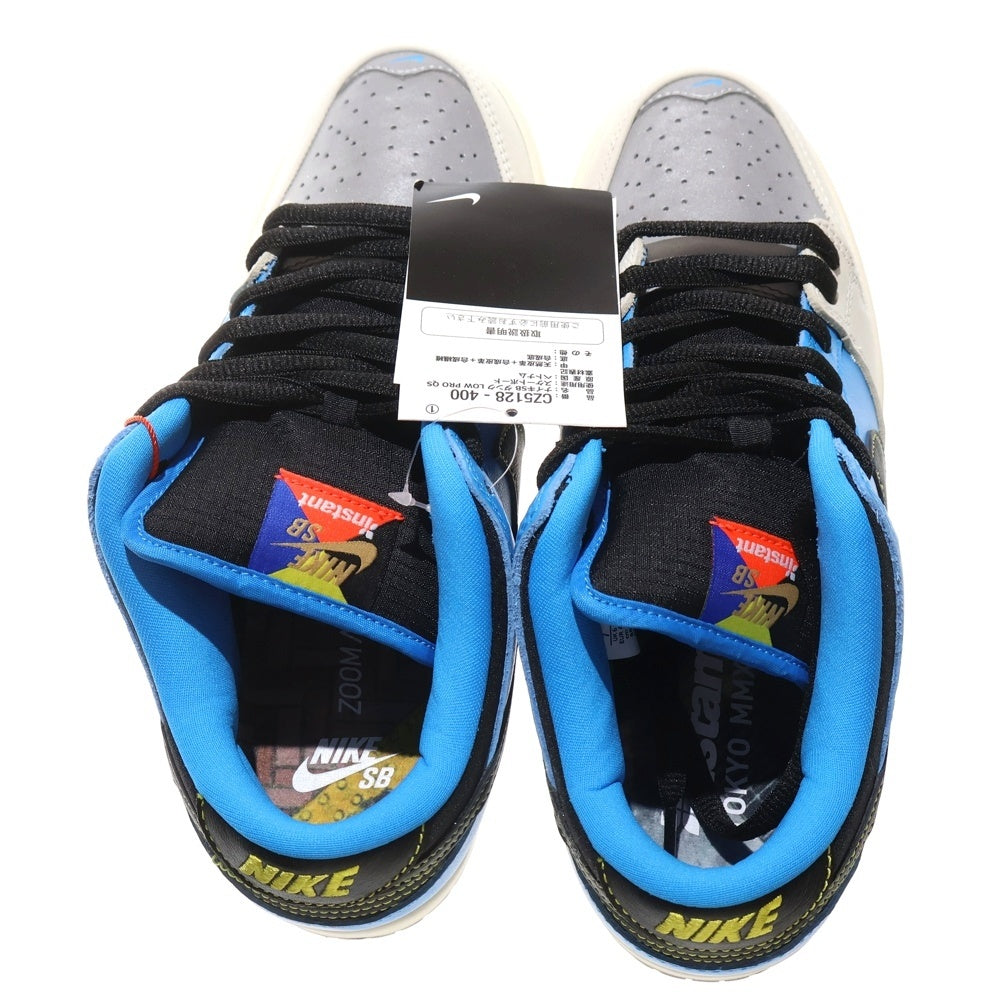 NIKE SB(ナイキエスビー) ×Instant Skateboards DUNK LOW インスタントスケートボード ダンク ローカットスニーカー ブルー/ホワイト US7/25cm CZ5128-400