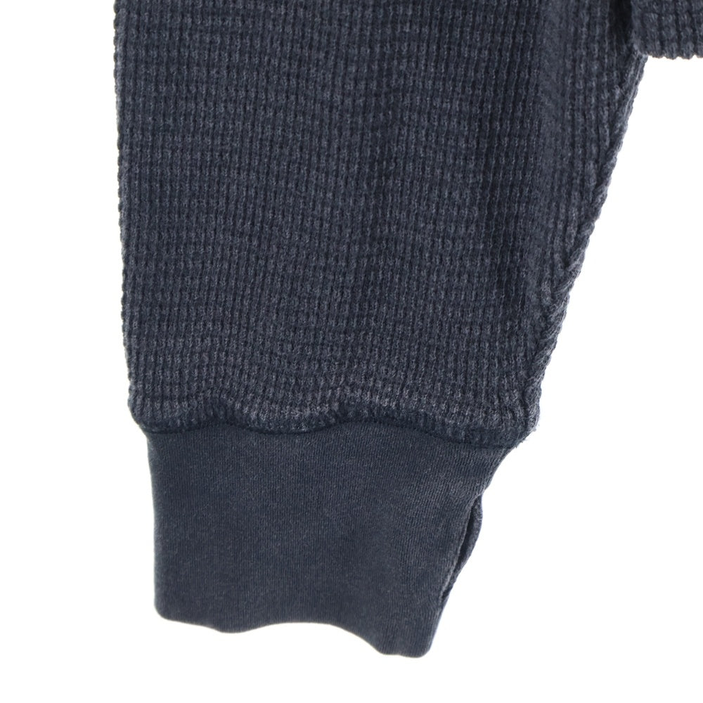 entire studios(エンタイア スタジオ) THERMAL LONG SLEEVE オーガニックコットン サーマル 長袖Tシャツ カットソー ブラック ES2260