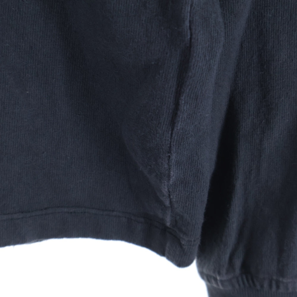 ASKYURSELF(アスクユアセルフ) SCRIBT LS ネックアームプリント オーバーサイズ 長袖Tシャツ カットソー ブラック