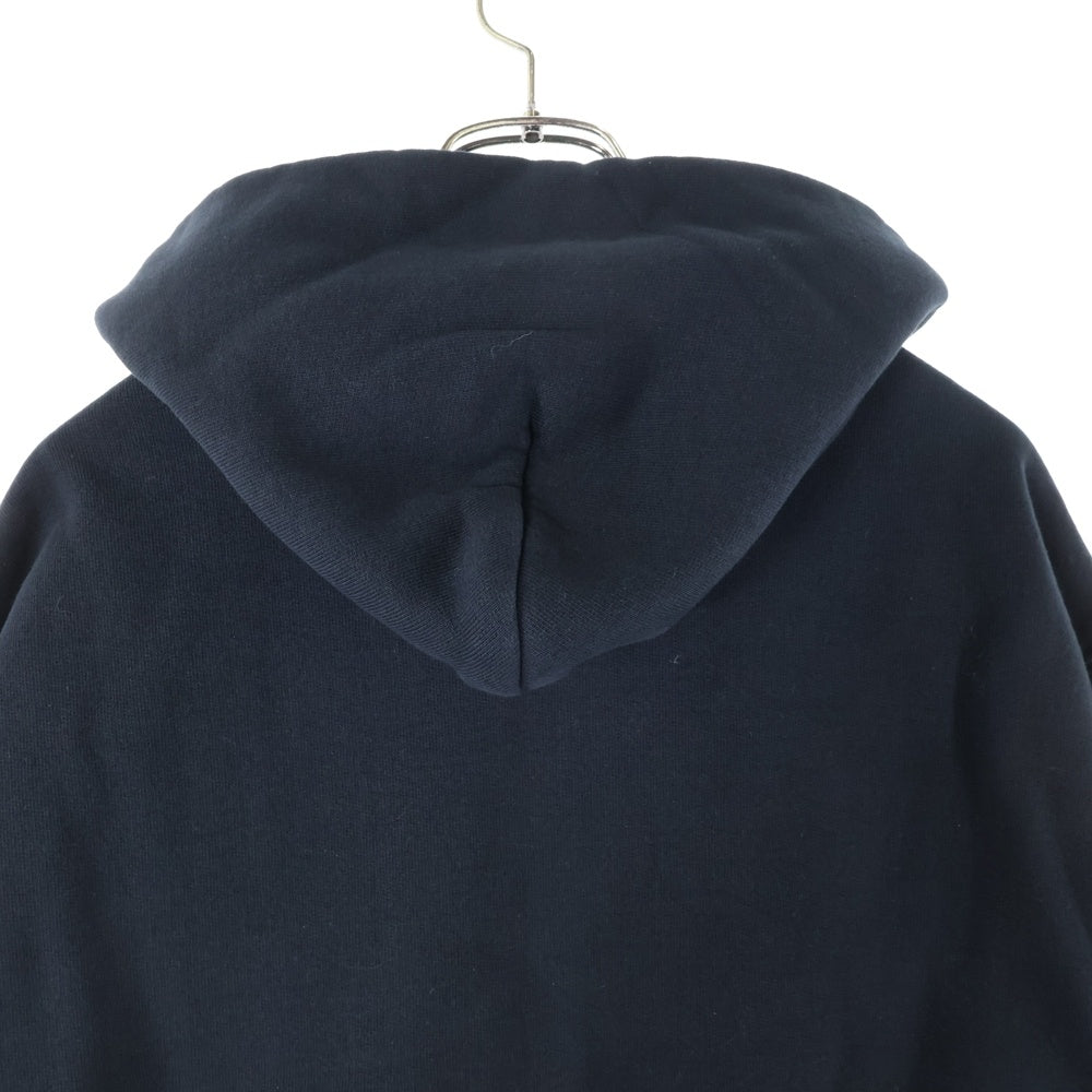 ASKYURSELF(アスクユアセルフ) KIM DUONG GOTH HOODIE アームロゴプリント コットン スウェット オーバーサイズ プルオーバーパーカー ブラック