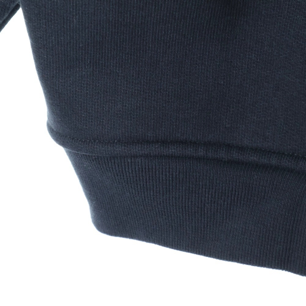 ASKYURSELF(アスクユアセルフ) KIM DUONG GOTH HOODIE アームロゴプリント コットン スウェット オーバーサイズ プルオーバーパーカー ブラック