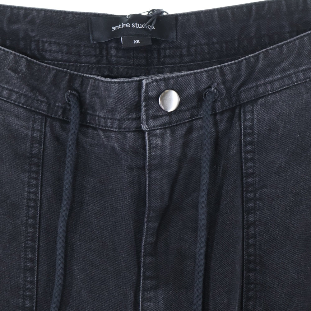 entire studios(エンタイア スタジオ) FREIGHT CARGO フレイト コットン カーゴパンツ ブラック ES2395