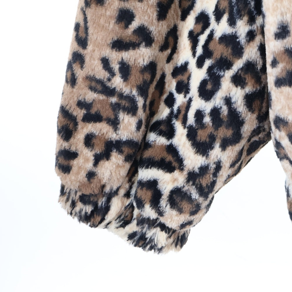 WACKO MARIA(ワコマリア) 23AW FUR LEOPARD TRACK JACKET レオパードファー ジップアップ トラックジャケット ブラウン 23FW-WMO-TJ04