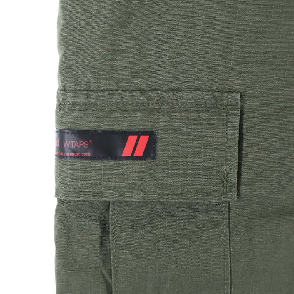 WTAPS(ダブルタップス) 24AW TROUSERS RIPSTOP リップストップ トラウザーズ カーゴパンツ カーキ 242WVDT-PTM01