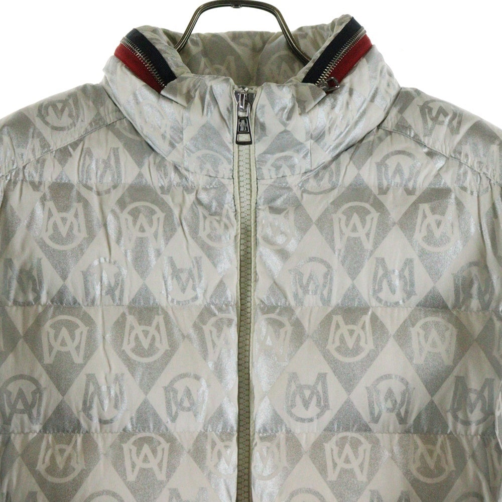 MONCLER(モンクレール) 23AW BOURNE GIUBBOTO 総柄 ナイロン ダウンジャケット ホワイト I20911A00023