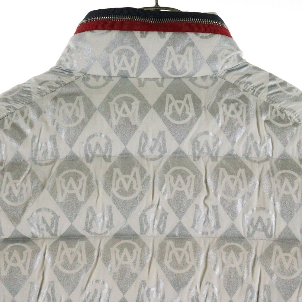 MONCLER(モンクレール) 23AW BOURNE GIUBBOTO 総柄 ナイロン ダウンジャケット ホワイト I20911A00023