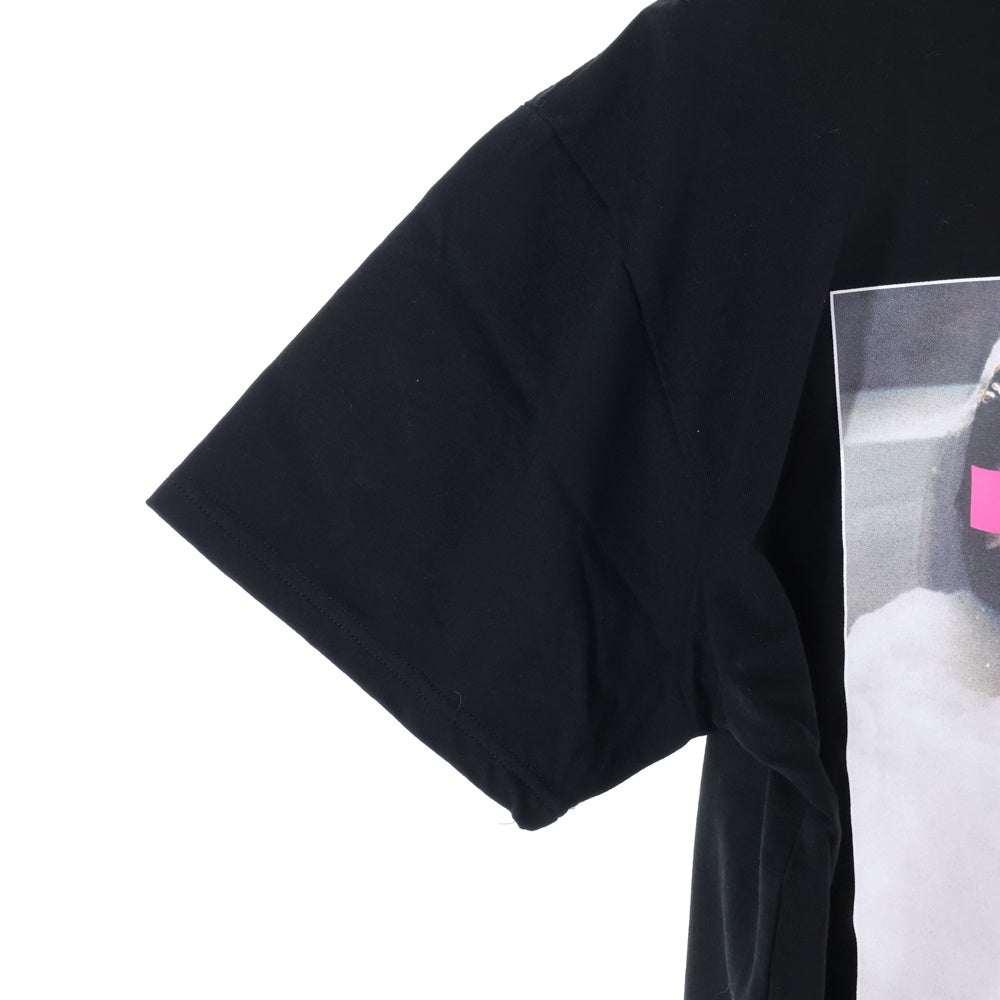 GOD SELECTION XXX(ゴッドセレクショントリプルエックス) 24SS バスルーム プリント クルーネック 半袖Tシャツ カットソー ブラック GX-S24-ST-10