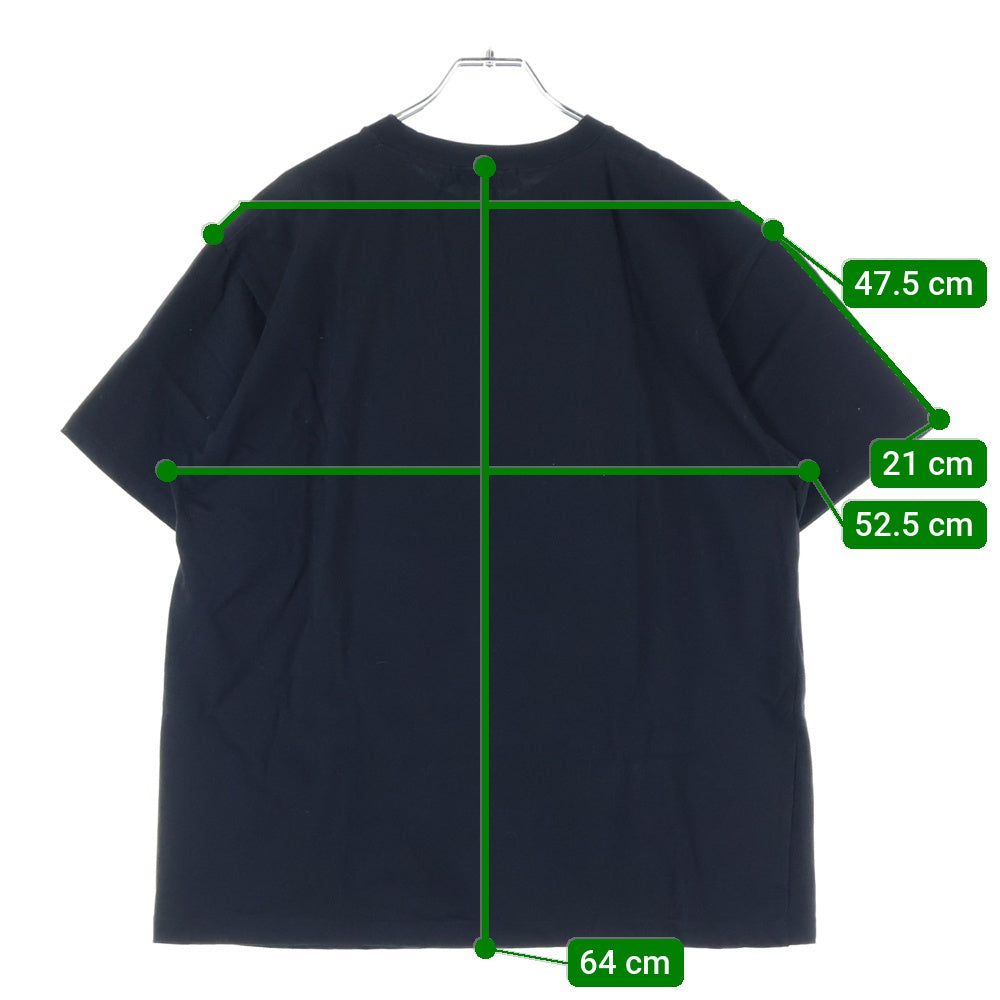 GOD SELECTION XXX(ゴッドセレクショントリプルエックス) 24SS バスルーム プリント クルーネック 半袖Tシャツ カットソー ブラック GX-S24-ST-10