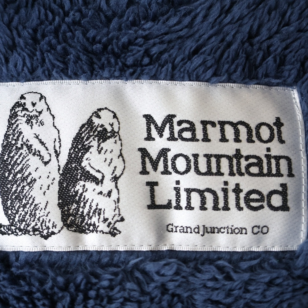 Marmot(マーモット) ORIGIN FLEECE VEST オリジン ナイロン切り替え ボア フリース ジャケット ベスト ブルー MJF-F5099
