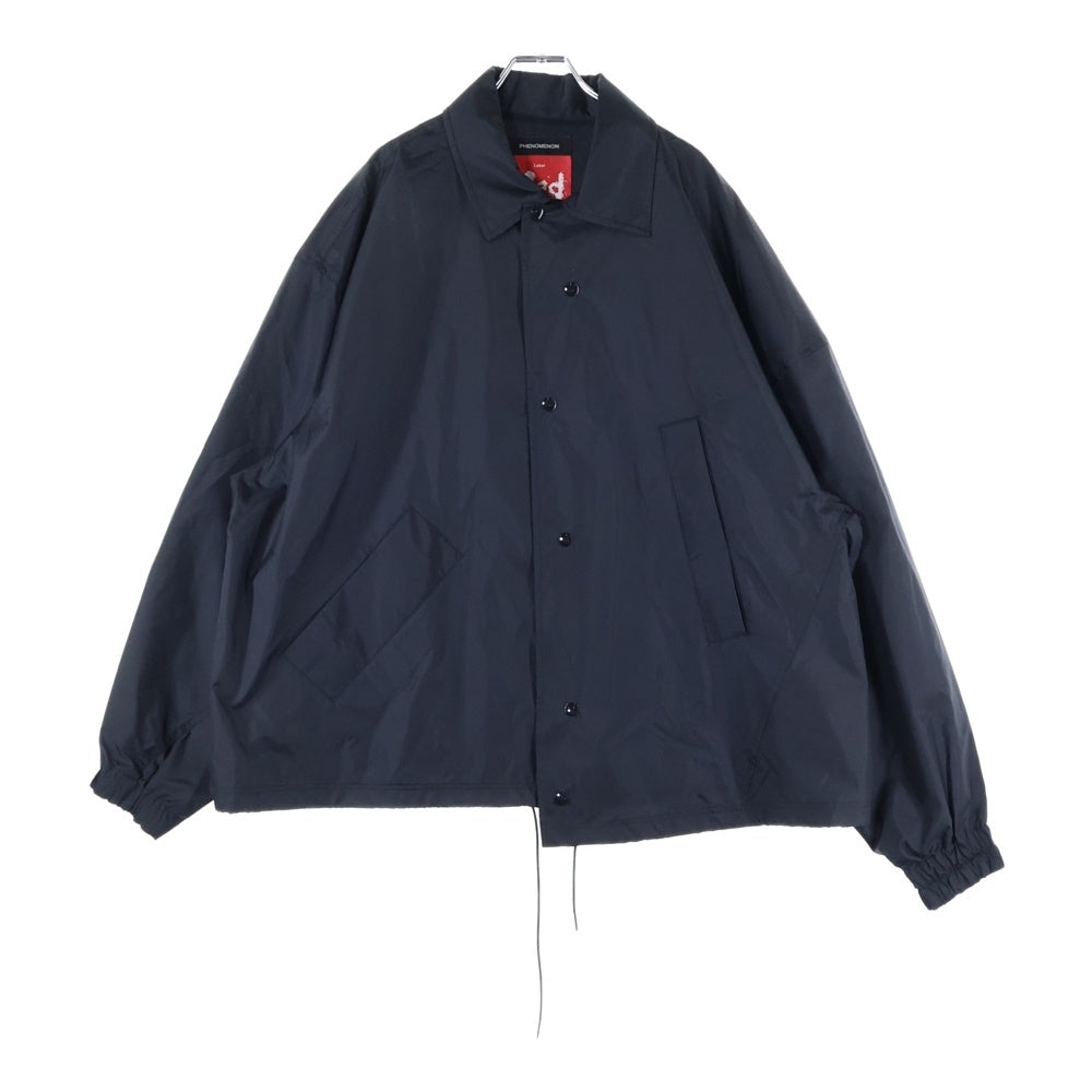 PHENOMENON(フェノメノン) 24SS by FUMITO GANRYU バックプリント グラフィティ ナイロン コーチジャケット ブラック FU11-BL-101