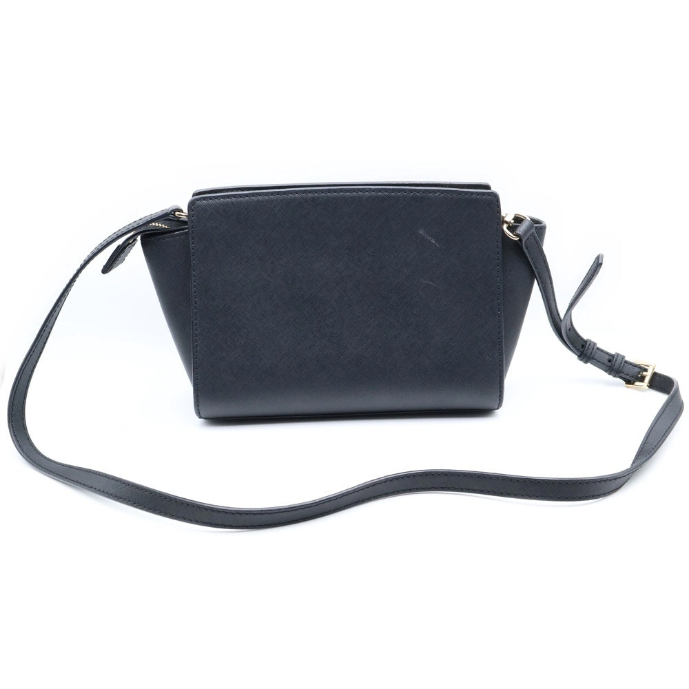 MICHAEL KORS(マイケルコース) フロントロゴデザイン レザー ハンドバッグ ショルダーバッグ ブラック 30T3GLMM2L