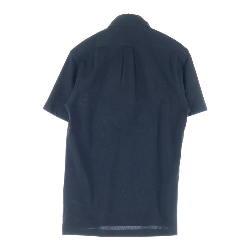 LACOSTE(ラコステ) PIQUE STRETCH ピケ ストレッチ ボタンダウン 半袖ポロシャツ ブラック