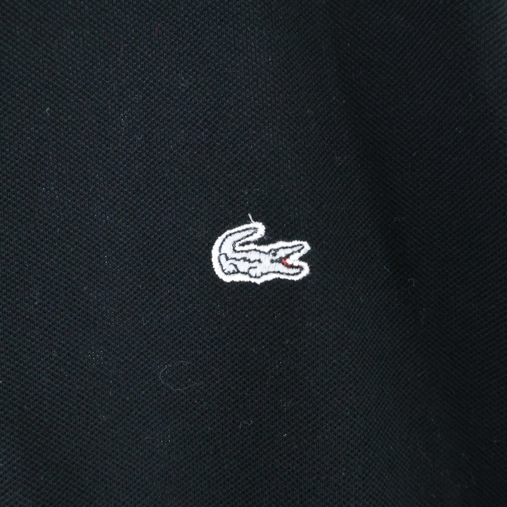 LACOSTE(ラコステ) PIQUE STRETCH ピケ ストレッチ ボタンダウン 半袖ポロシャツ ブラック