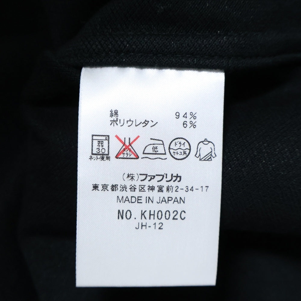 LACOSTE(ラコステ) PIQUE STRETCH ピケ ストレッチ ボタンダウン 半袖ポロシャツ ブラック