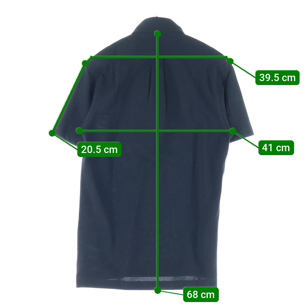 LACOSTE(ラコステ) PIQUE STRETCH ピケ ストレッチ ボタンダウン 半袖ポロシャツ ブラック