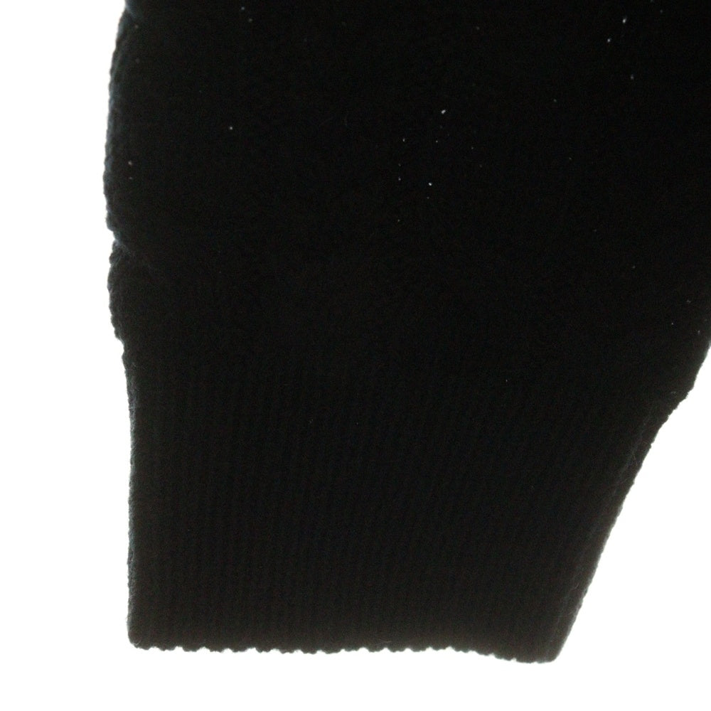 nano universe(ナノユニバース) Vネック ケーブルニット セーター ネイビー