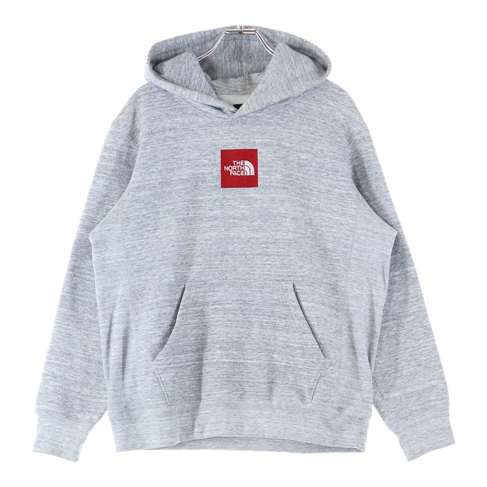 THE NORTH FACE(ザノースフェイス) HEATHER LOGO HOODIE ヘザーフロントロゴ プルオーバーフーディー パーカー スウェット グレー NT11500R