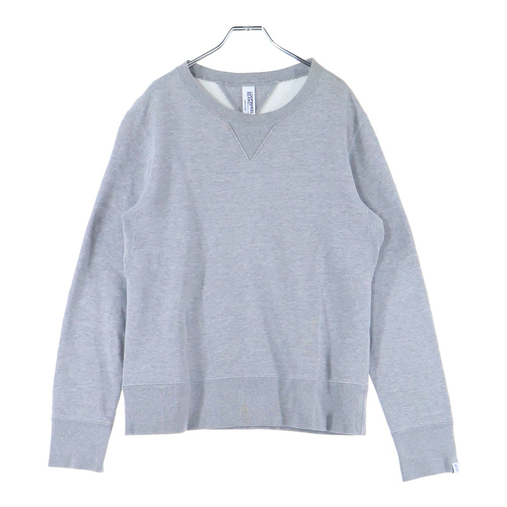 LOOPWHEELER(ループウィラー) ×BEAMS PLUS SUPER HEAVY WEIGHT SWEAT CREW NECK ビームスプラス スーパーヘビーウェイト クルーネック スウェット トレーナー グレー