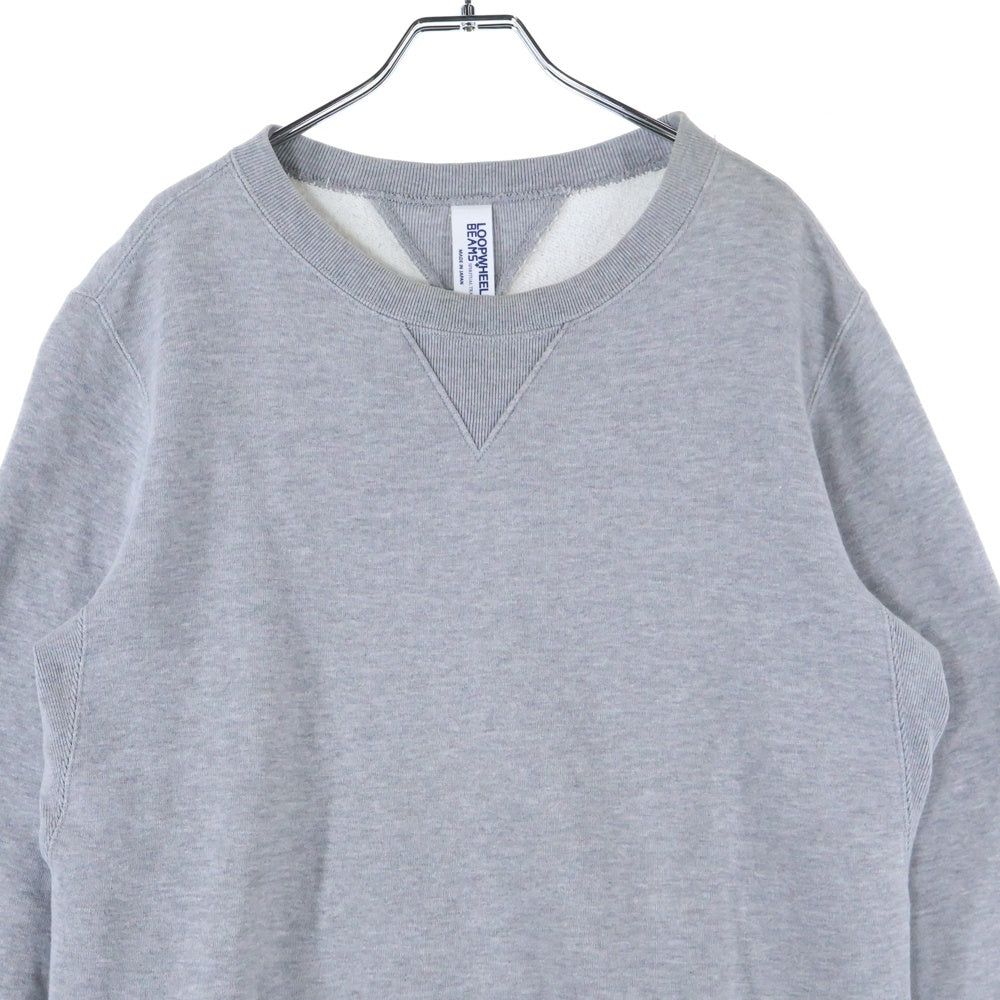 LOOPWHEELER(ループウィラー) ×BEAMS PLUS SUPER HEAVY WEIGHT SWEAT CREW NECK ビームスプラス スーパーヘビーウェイト クルーネック スウェット トレーナー グレー