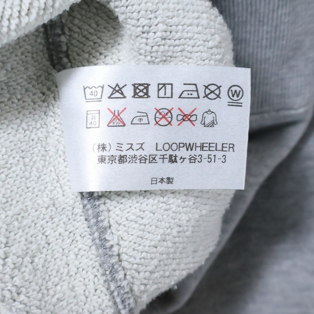 LOOPWHEELER(ループウィラー) ×BEAMS PLUS SUPER HEAVY WEIGHT SWEAT CREW NECK ビームスプラス スーパーヘビーウェイト クルーネック スウェット トレーナー グレー