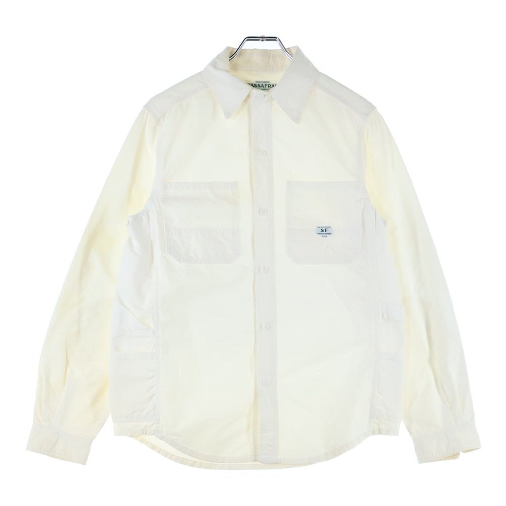 SASSAFRAS(ササフラス) コットン 長袖シャツ ホワイト