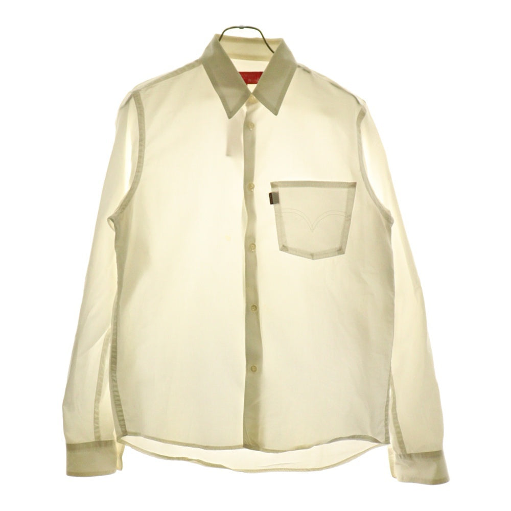 JUNYA WATANABE COMME des GARCONS(ジュンヤワタナベ コムデギャルソン) ×LEVI'S リーバイス コットン 長袖シャツ ホワイト WR-B201