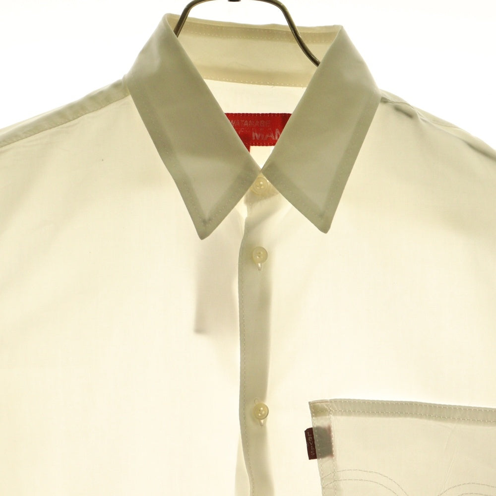 JUNYA WATANABE COMME des GARCONS(ジュンヤワタナベ コムデギャルソン) ×LEVI'S リーバイス コットン 長袖シャツ ホワイト WR-B201