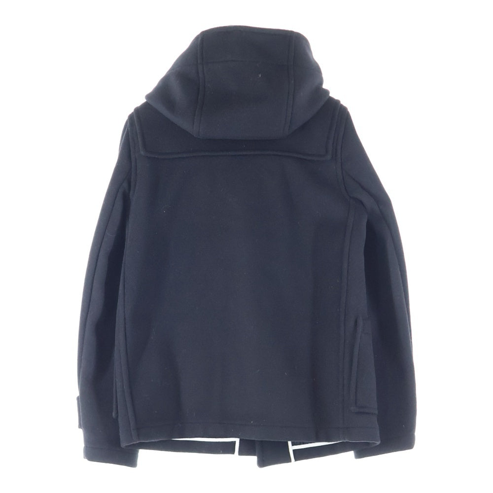GLOVERALL(グローバーオール) ウール混 フーデッド ダッフルコート ジャケット ブラック