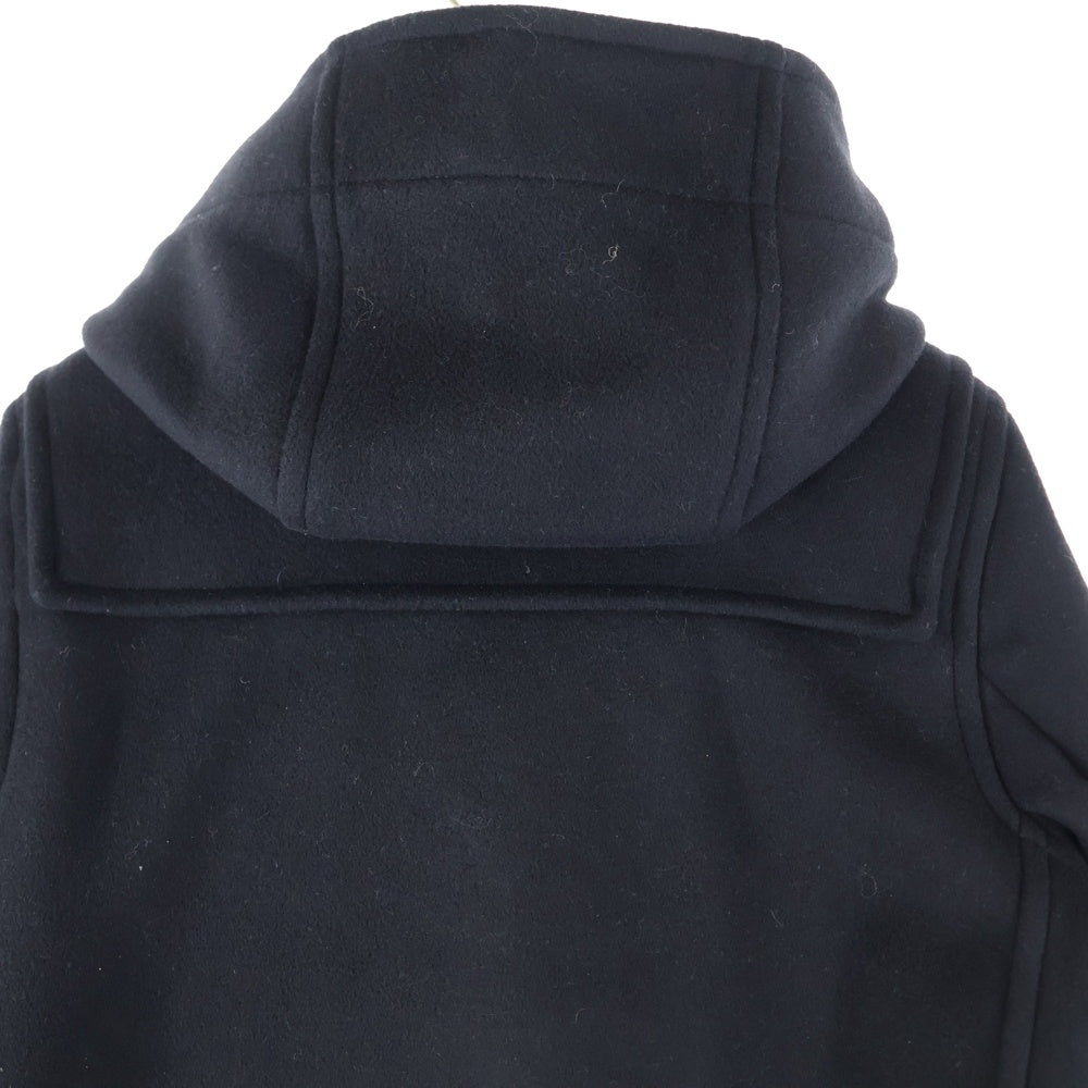 GLOVERALL(グローバーオール) ウール混 フーデッド ダッフルコート ジャケット ブラック