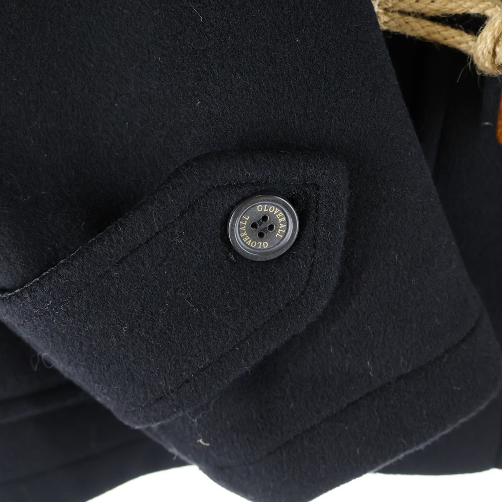 GLOVERALL(グローバーオール) ウール混 フーデッド ダッフルコート ジャケット ブラック